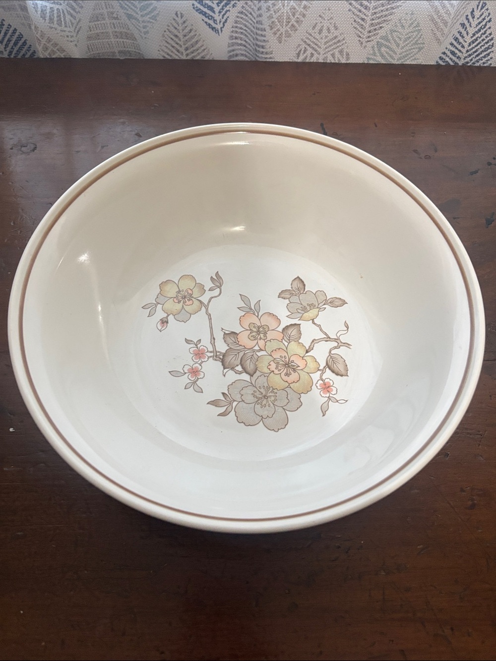 Vintage Nitto Heather Stone Shantung #9825 round serving bowl